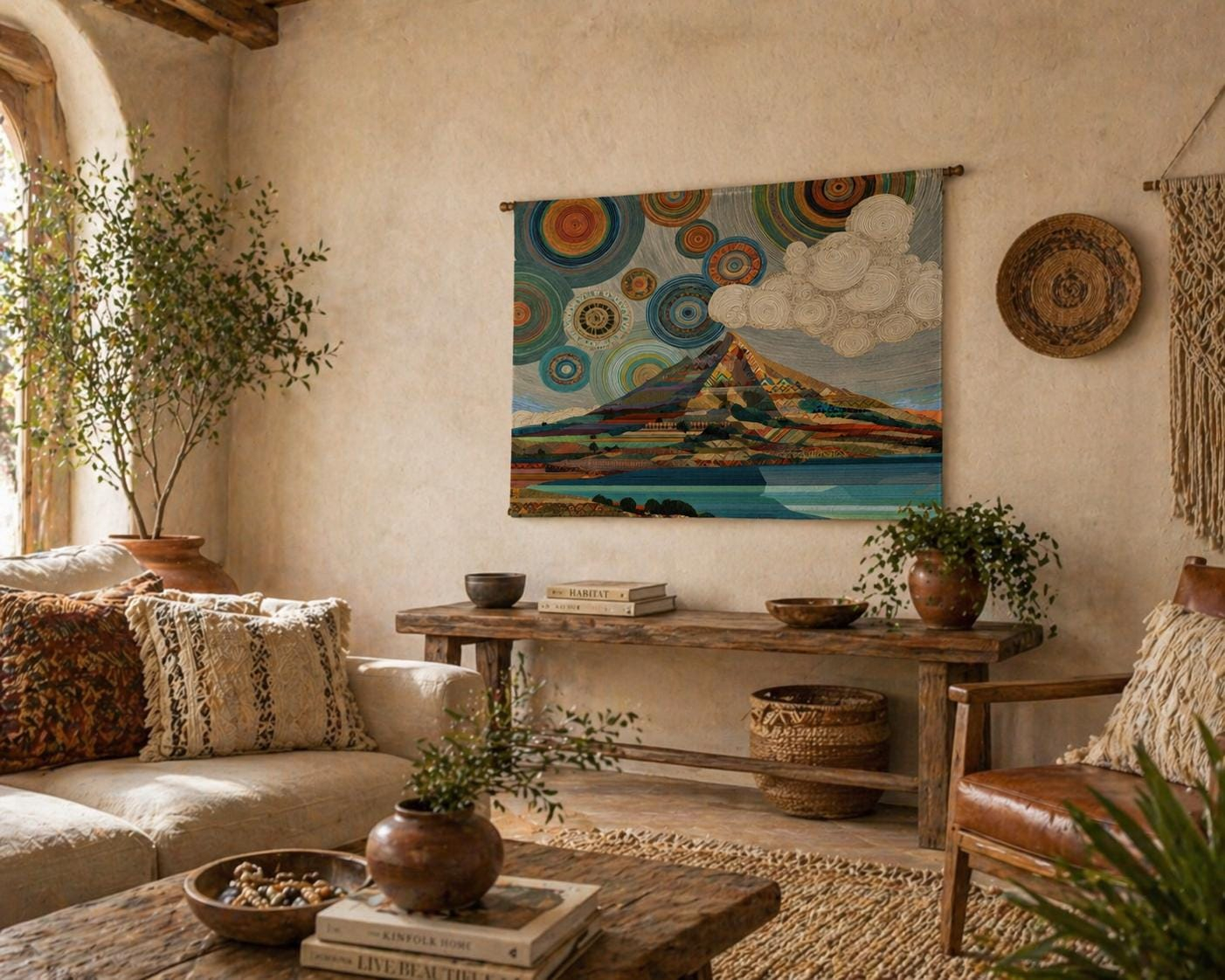 Mount Connoctie Landscape Wall Tapestry - View 3