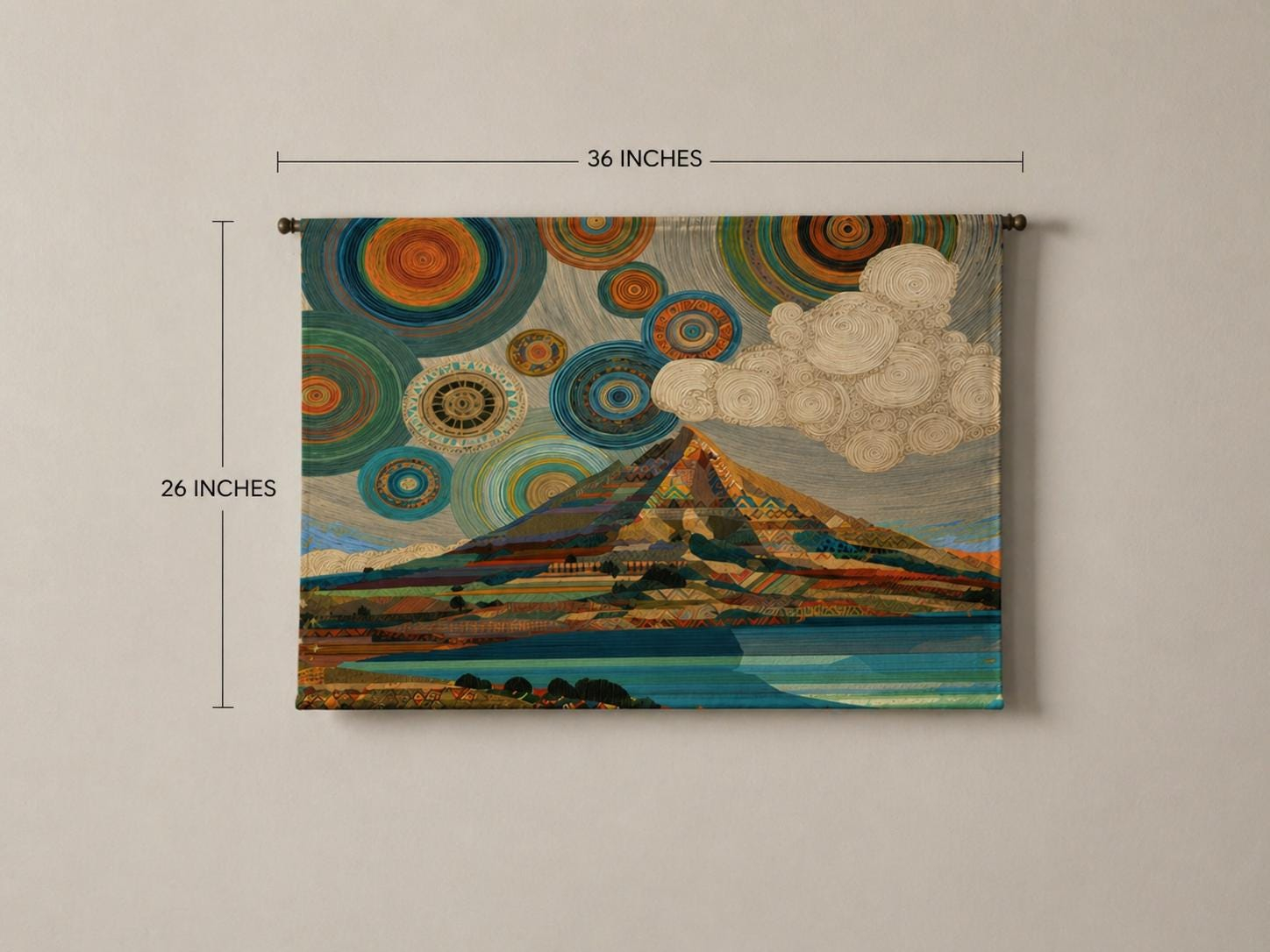 Mount Connoctie Landscape Wall Tapestry - View 2