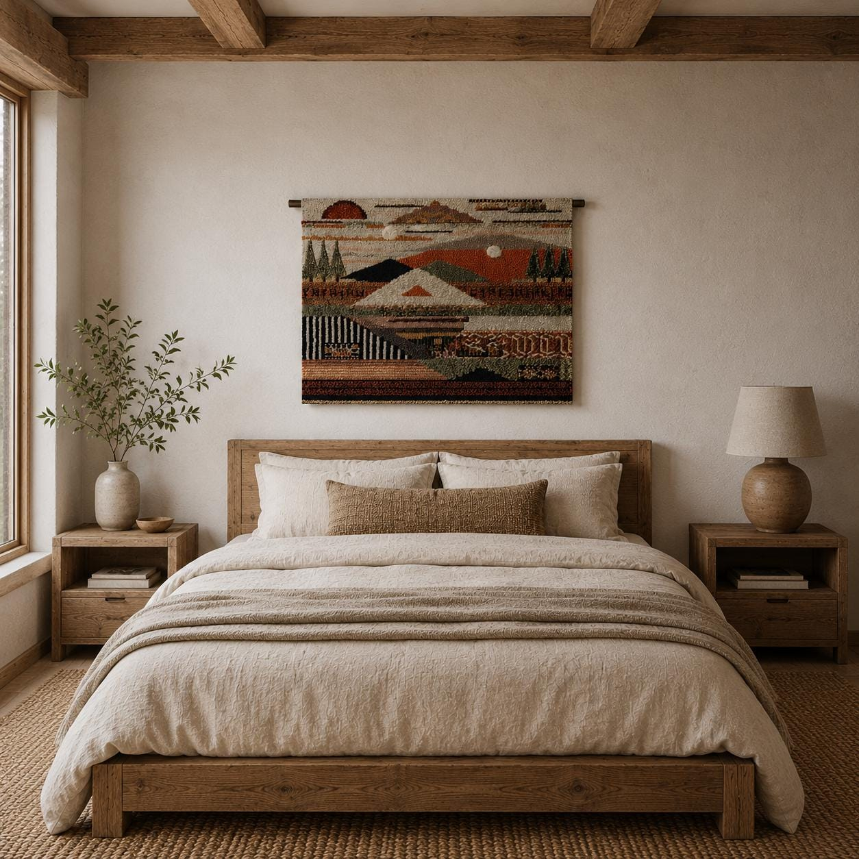 Abstract Desert Mountain Wall Tapestry - View 6