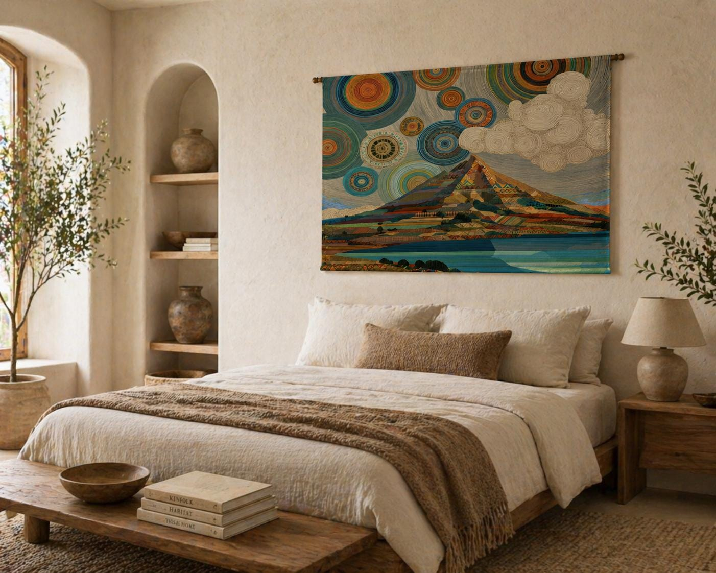 Mount Connoctie Landscape Wall Tapestry