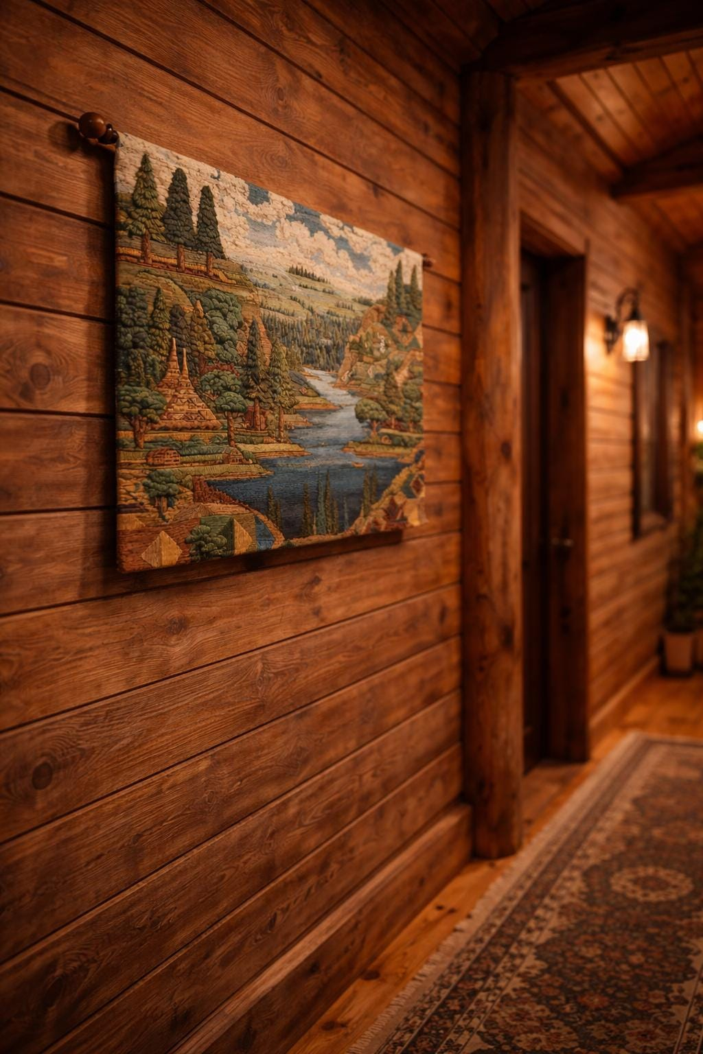 Forest Lake Valley Wall Tapestry - View 5
